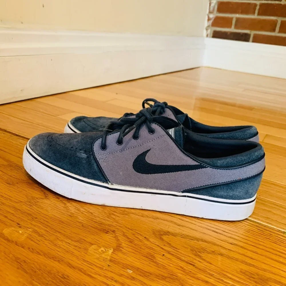 RARE Nike Zoom Stefan Janoski SB Blue Dusk Obsidian Suede Size 9 333824-403